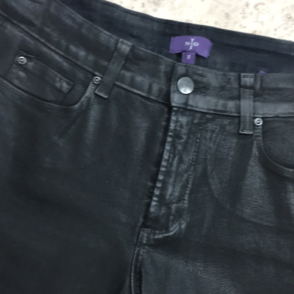 NYDJ Waxed Denim Black Jeans - Picture 3 of 9